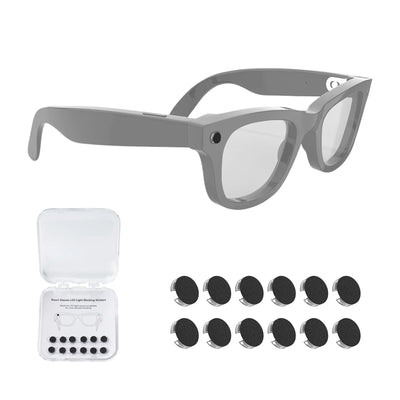 Pegatinas LED opacas para gafas de IA (paquete de 12)