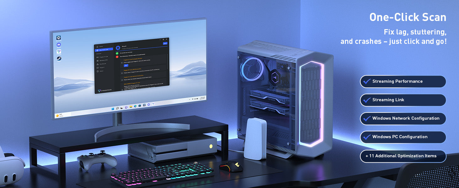 Puppis S1 Lite AX1500 Specialized Router for PC-VR Streaming