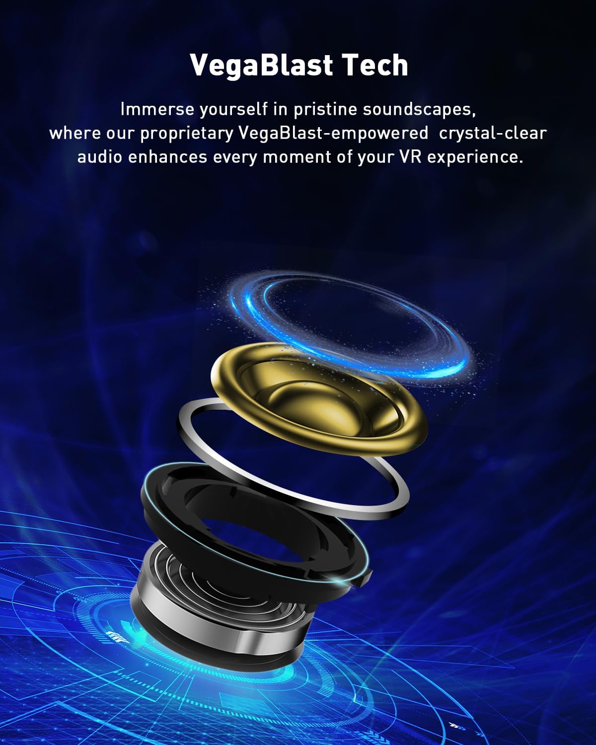 Vega T1 Low Latency wireless Earbuds for VR Gaming(Quest3 compatible)