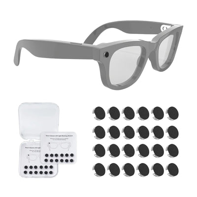 Pegatinas LED opacas para gafas de IA (paquete de 12)