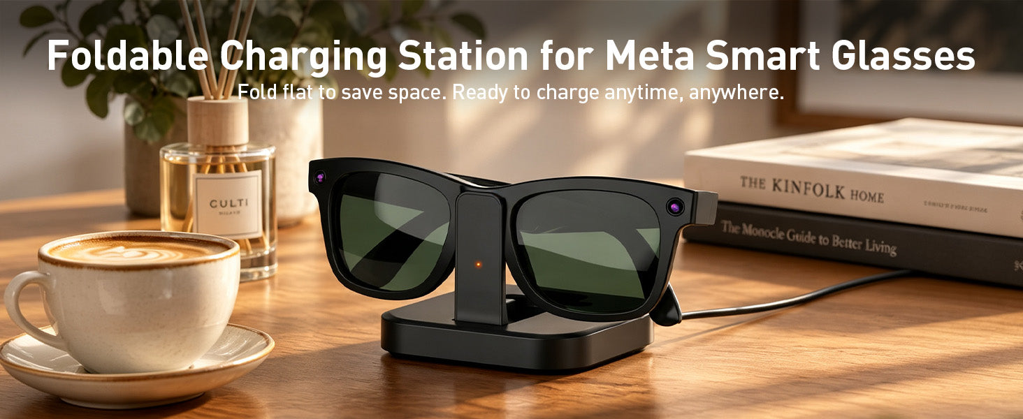 Ray-Ban Meta用ポータブル充電ドック（バッテリー搭載）