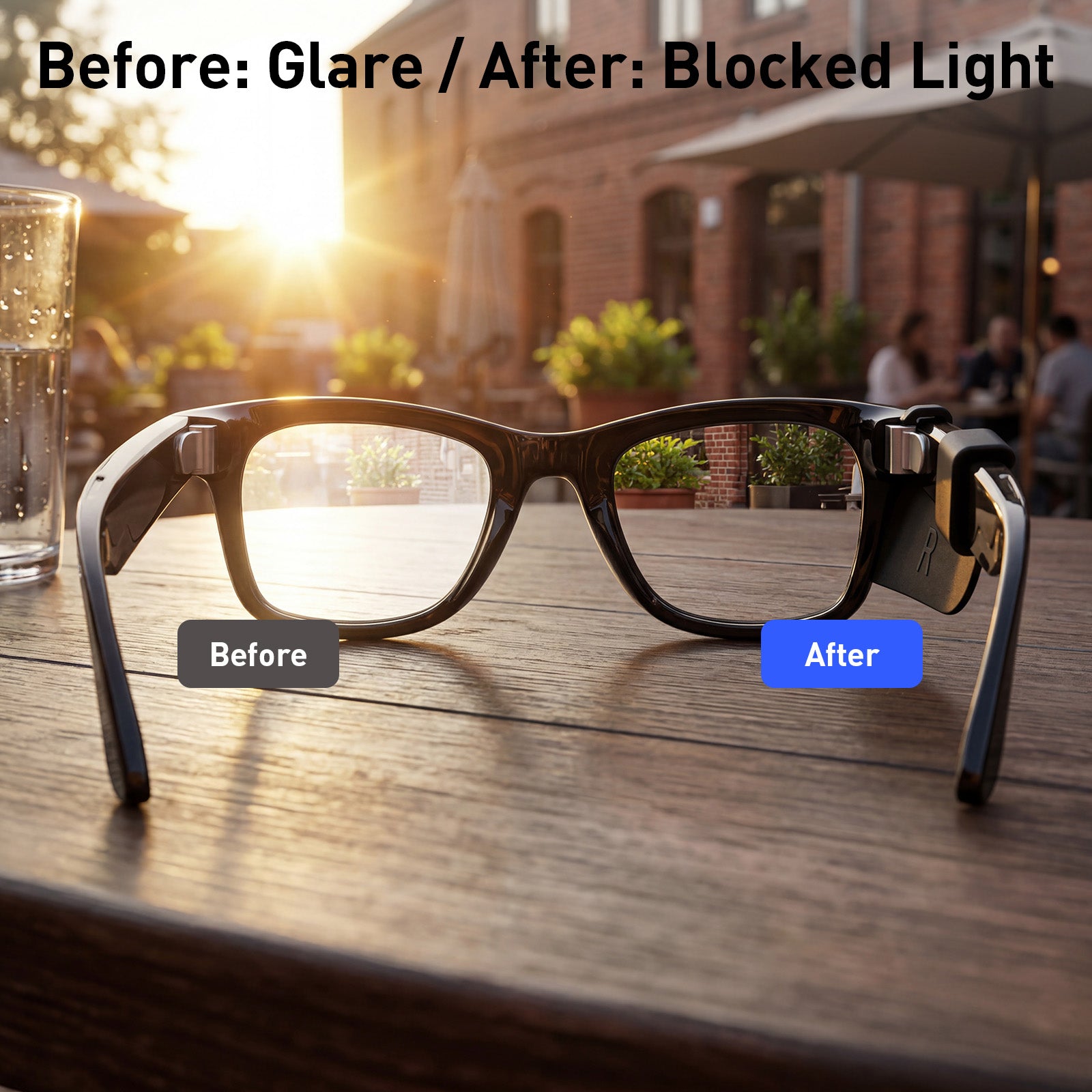 Anti-Glare Side Light Shields For Meta Glasses （3D Printed)