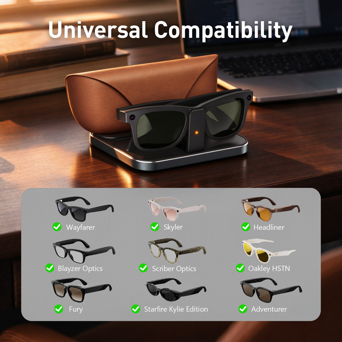 Base de carga portátil para Ray-Ban Meta (con batería)