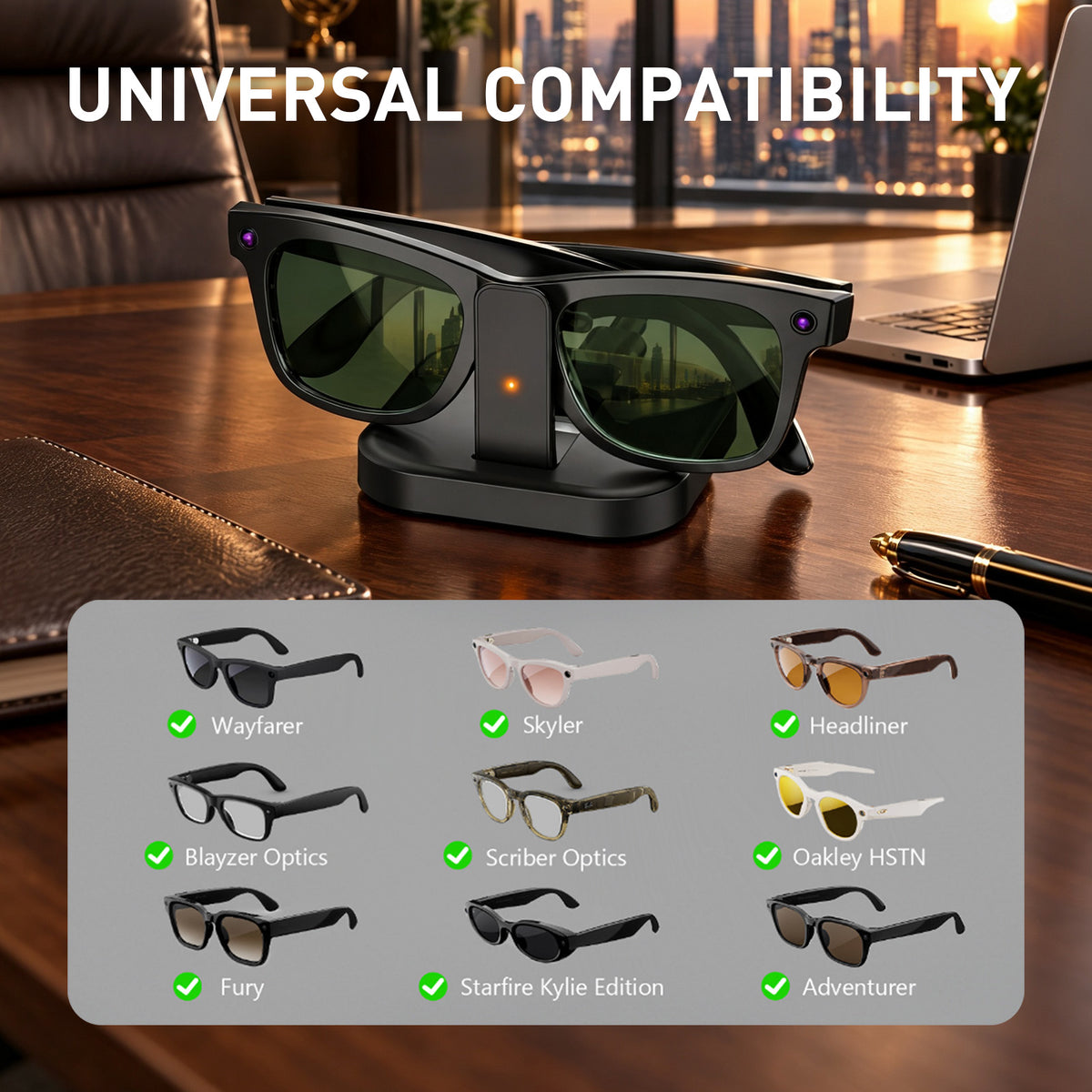 Ray-Ban Meta用ポータブル充電ドック（バッテリー搭載）