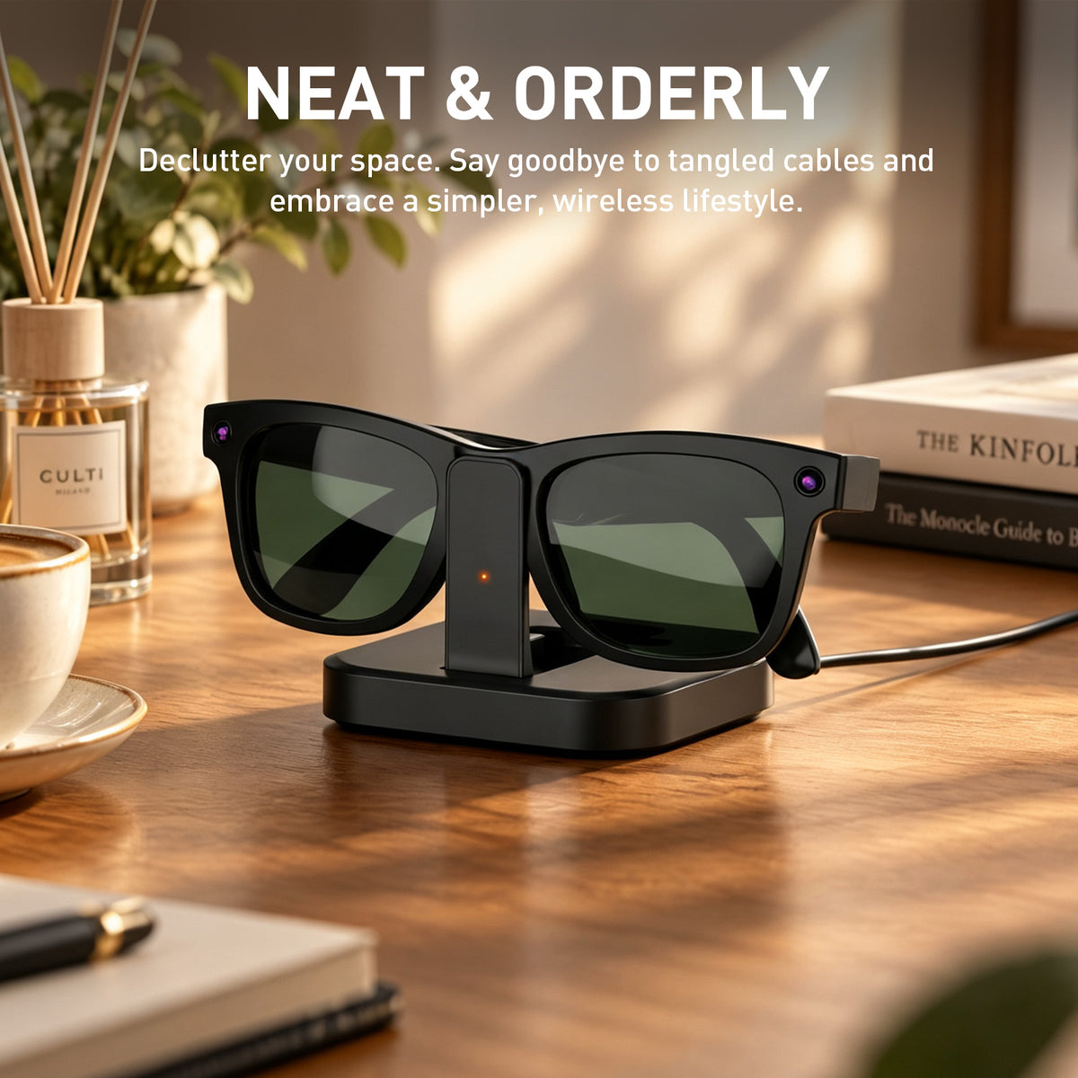 Ray-Ban Meta用ポータブル充電ドック（バッテリー搭載）