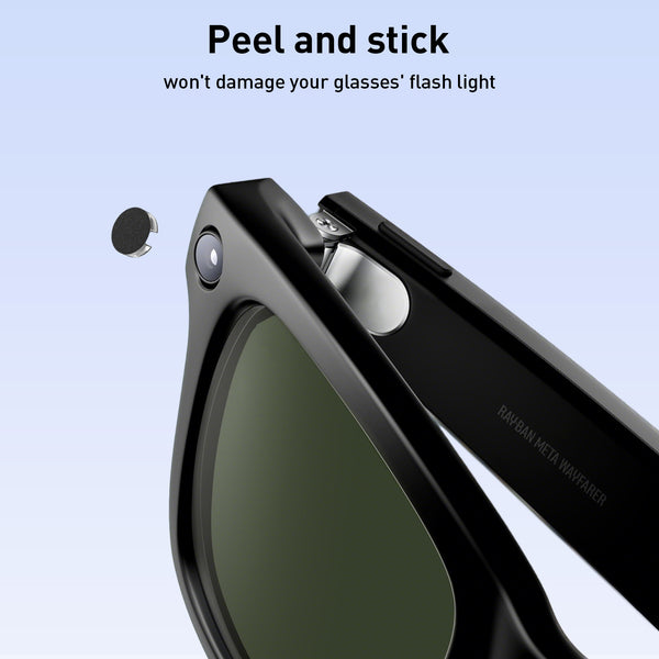 Pegatinas LED opacas para gafas de IA (paquete de 12)