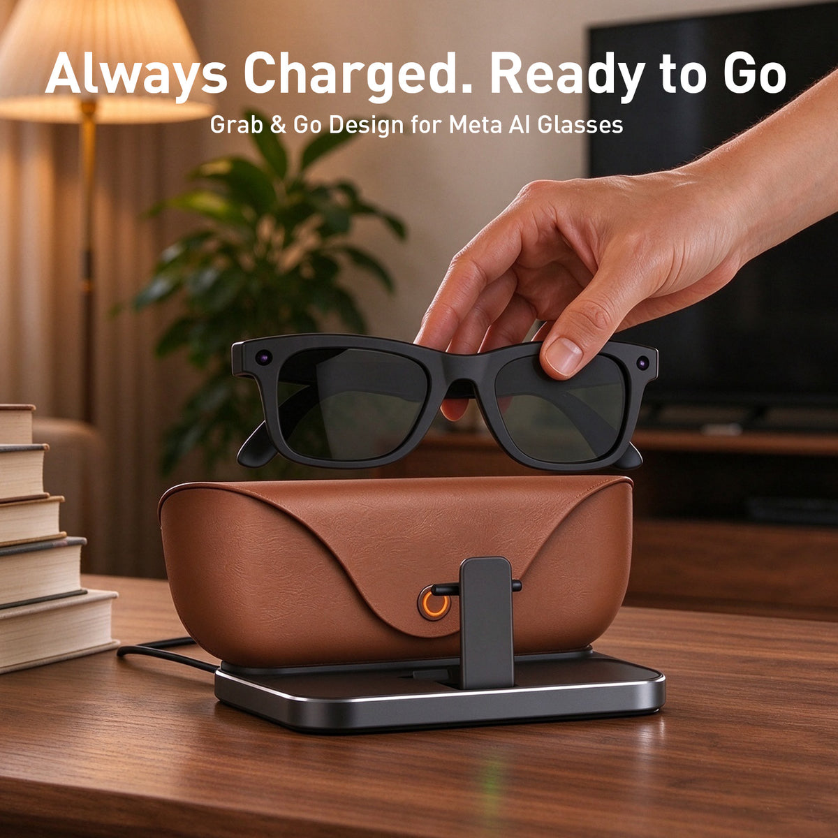Base de carga portátil para Ray-Ban Meta (con batería)