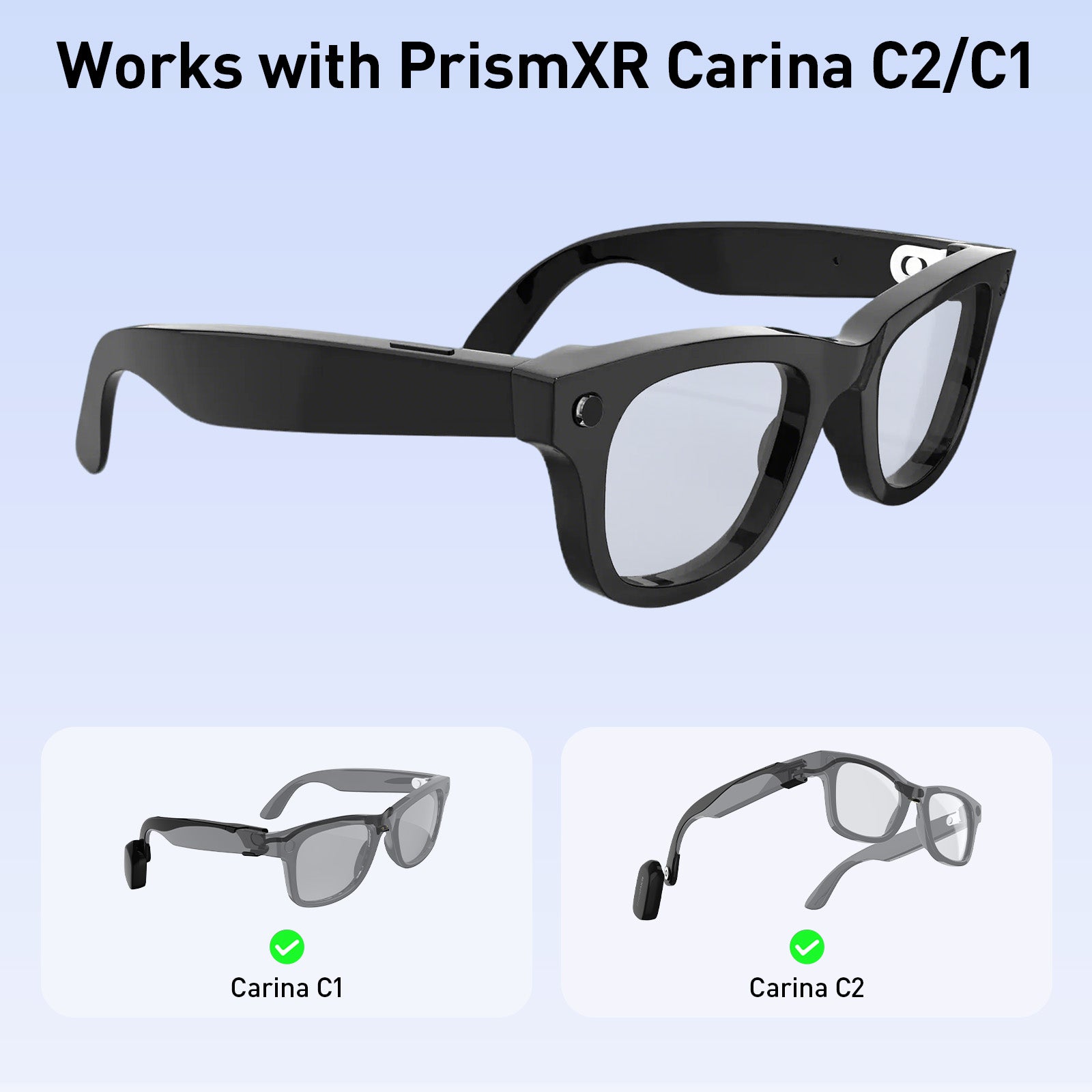 Pegatinas LED opacas para gafas de IA (paquete de 12)
