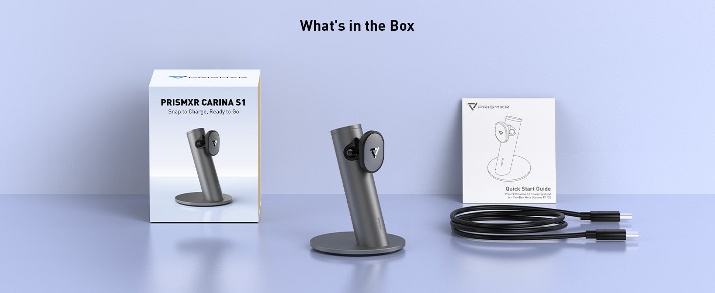 Carina S1 Charging Stand for Ray-Ban Meta Smart Glasses
