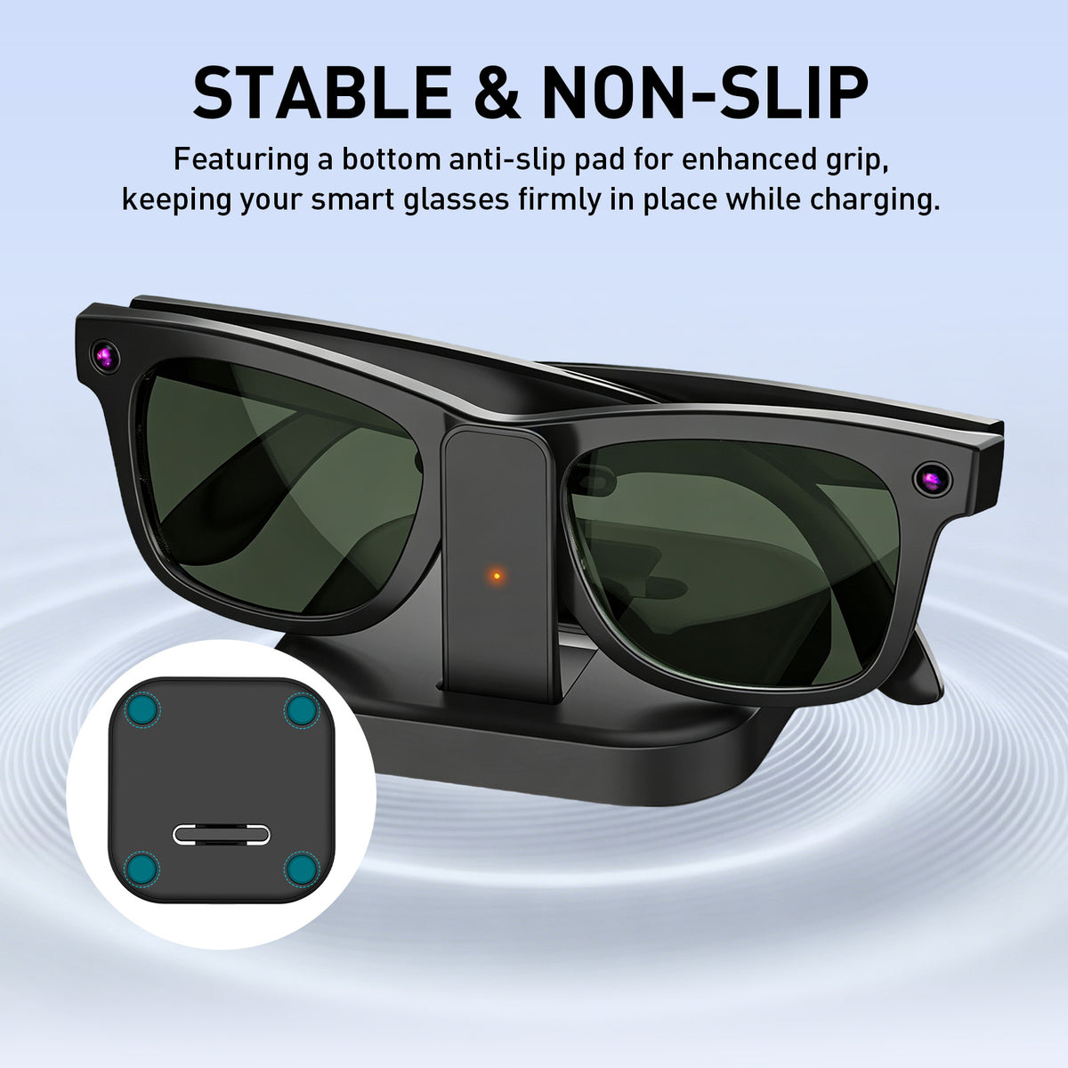 Ray-Ban Meta用ポータブル充電ドック（バッテリー搭載）
