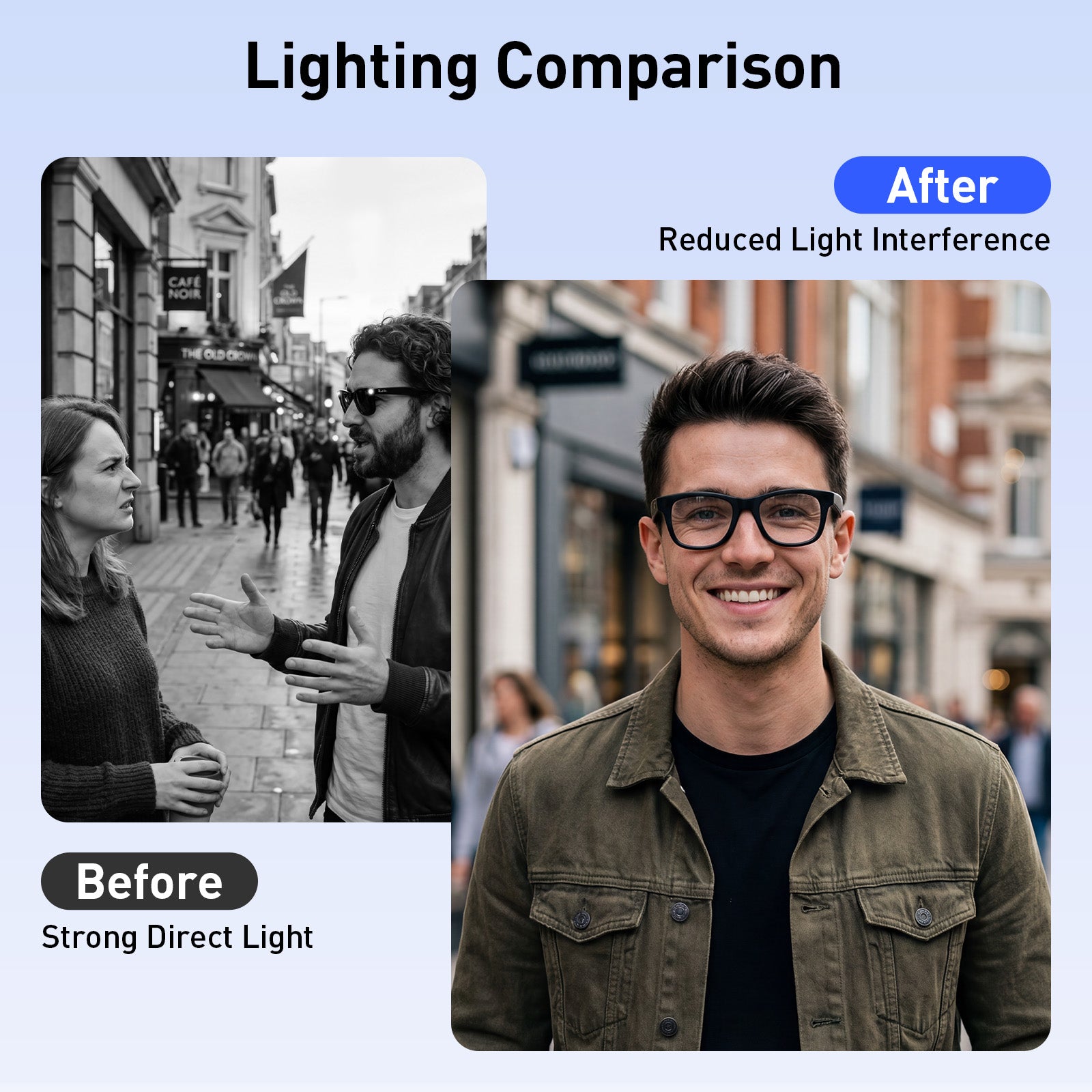 Pegatinas LED opacas para gafas de IA (paquete de 12)
